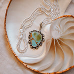Wave Rider Necklace in Kingman Turquoise - Golden Road Crafted