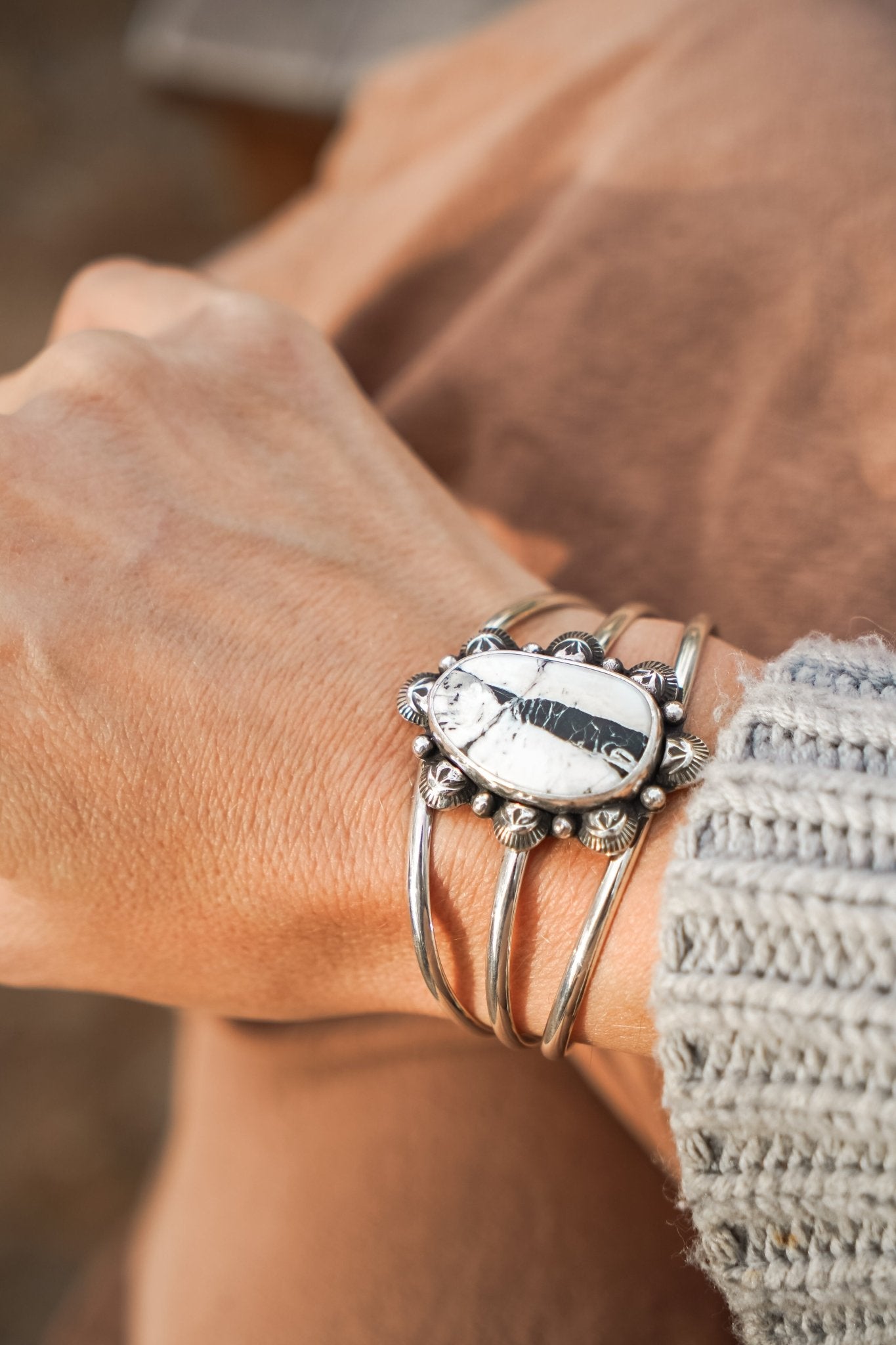 White Buffalo Cuff - Golden Road Crafted