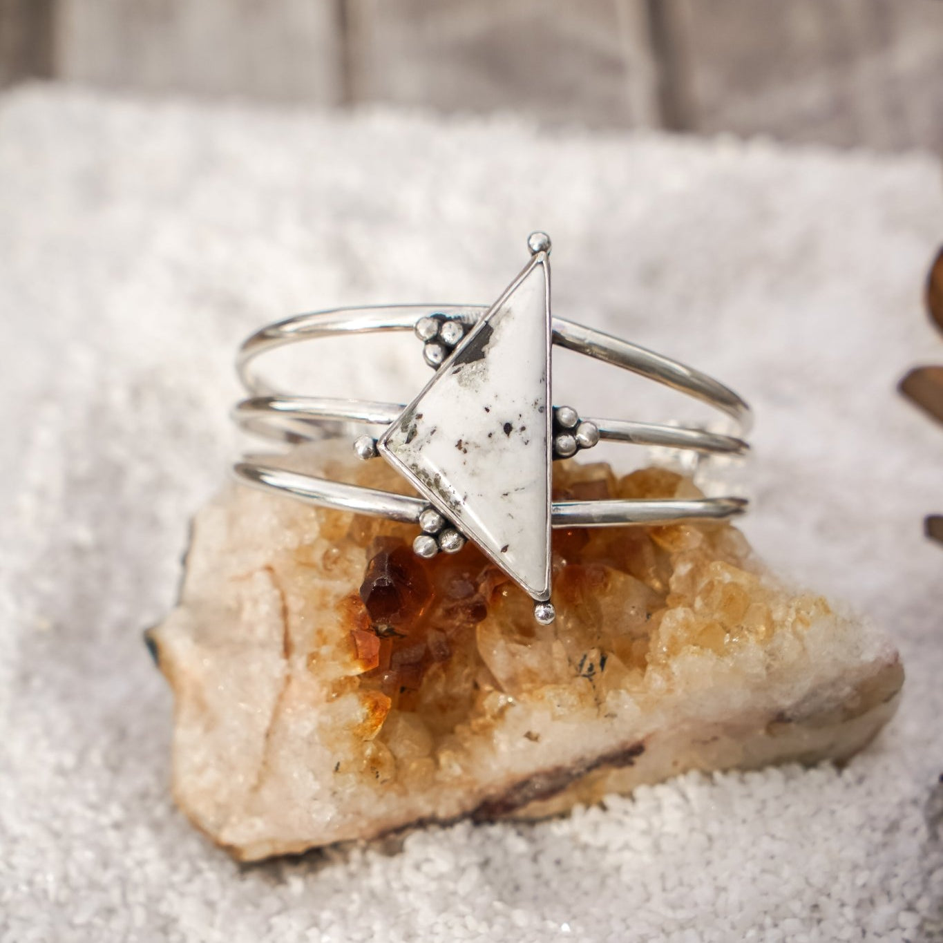 White Buffalo Cuff - Golden Road Crafted