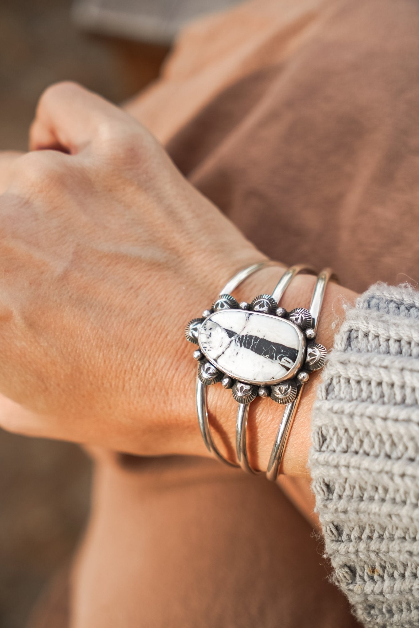 White Buffalo Cuff - Golden Road Crafted