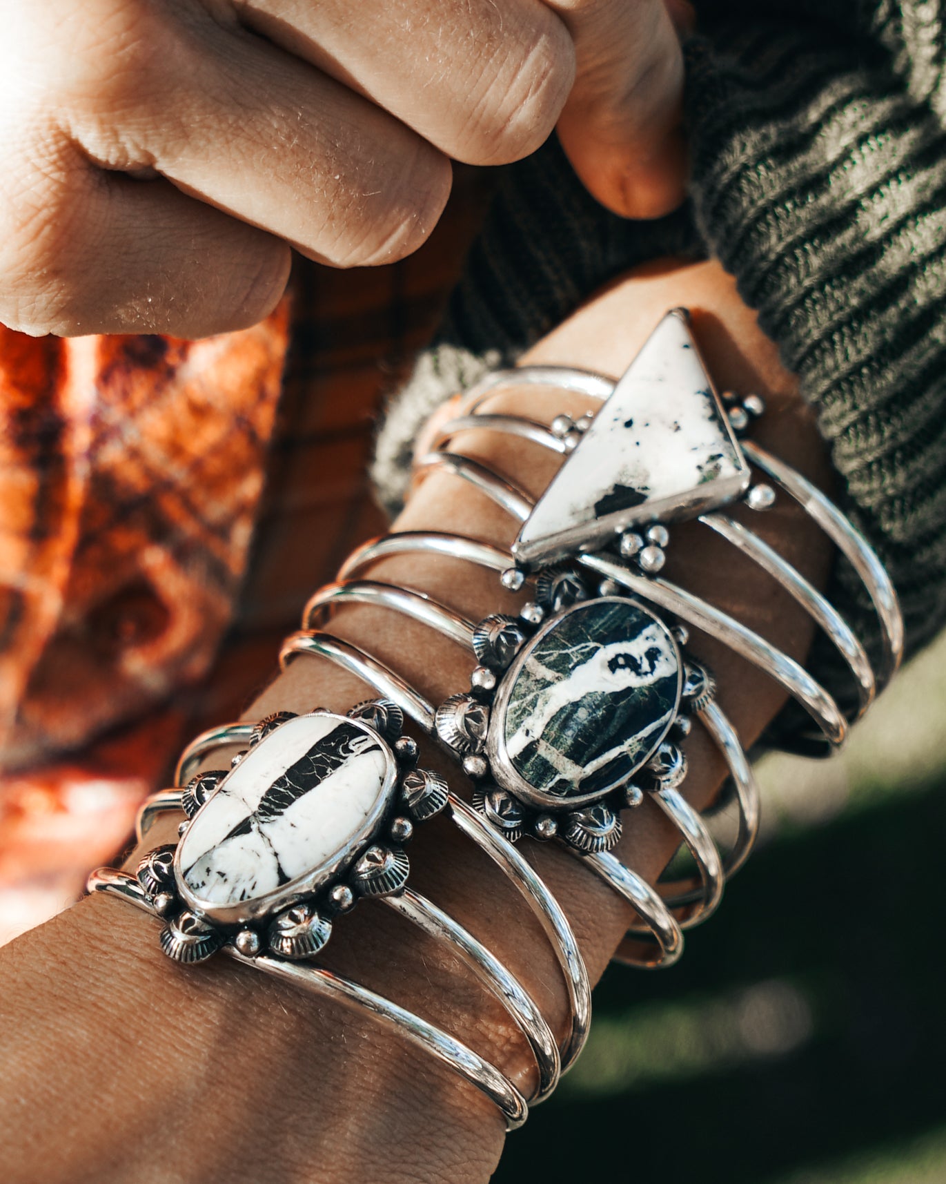 White Buffalo Cuff - Golden Road Crafted