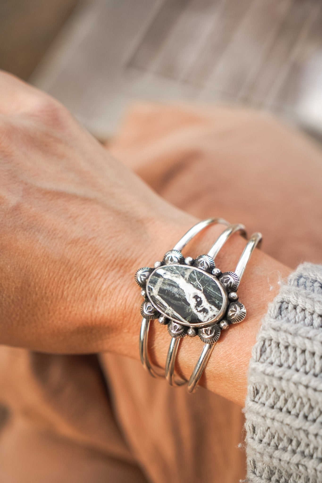 White Buffalo Cuff - Golden Road Crafted