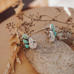 White Buffalo & Hubei Turquoise Cuff - Golden Road Crafted