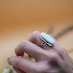 White Buffalo Ring (Size 6.25) - Golden Road Crafted