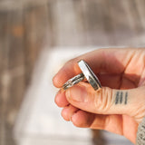 White Buffalo Ring (Size 7) - Golden Road Crafted