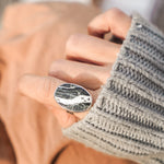 White Buffalo Ring (Size 7) - Golden Road Crafted