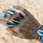 White Buffalo Ring (Size 7) - Golden Road Crafted