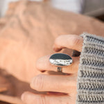 White Buffalo Ring (Size 7.5) - Golden Road Crafted