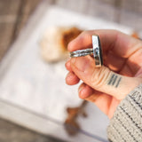 White Buffalo Ring (Size 9) - Golden Road Crafted