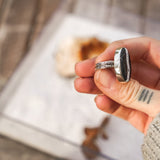 White Buffalo Ring (Size 9) - Golden Road Crafted