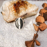 White Buffalo Ring (Size 9) - Golden Road Crafted