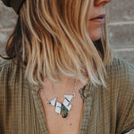 White Buffalo Statement Necklace - Golden Road Crafted