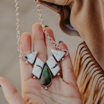 White Buffalo Statement Necklace - Golden Road Crafted