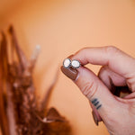 White Sterling Opal Studs - Golden Road Crafted