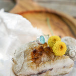Whitewater Turquoise Ring (Size 7.25) - Golden Road Crafted