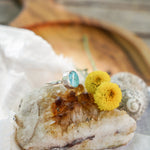 Whitewater Turquoise Ring (Size 7.25) - Golden Road Crafted