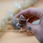 Wide - Band Traveler Ring in Jasper (Size 7.75) - Golden Road Crafted