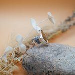 Wide - Band Traveler Ring in Jasper (Size 8.5) - Golden Road Crafted