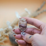 Wide - Band Traveler Ring in Jasper (Size 8.5) - Golden Road Crafted