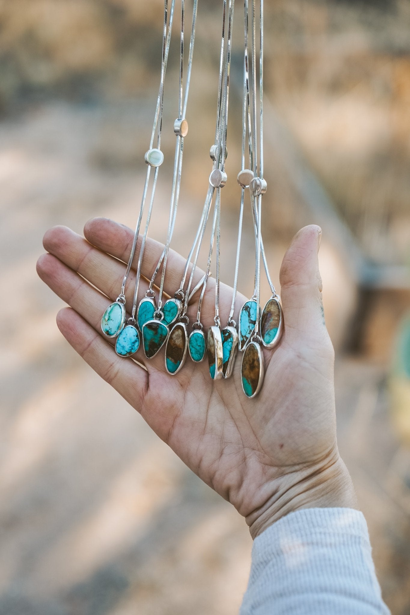 Wilding Bolo in No. 8 Turquoise - Golden Road Crafted