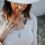 Wilding Bolo in Royston Turquoise - Golden Road Crafted