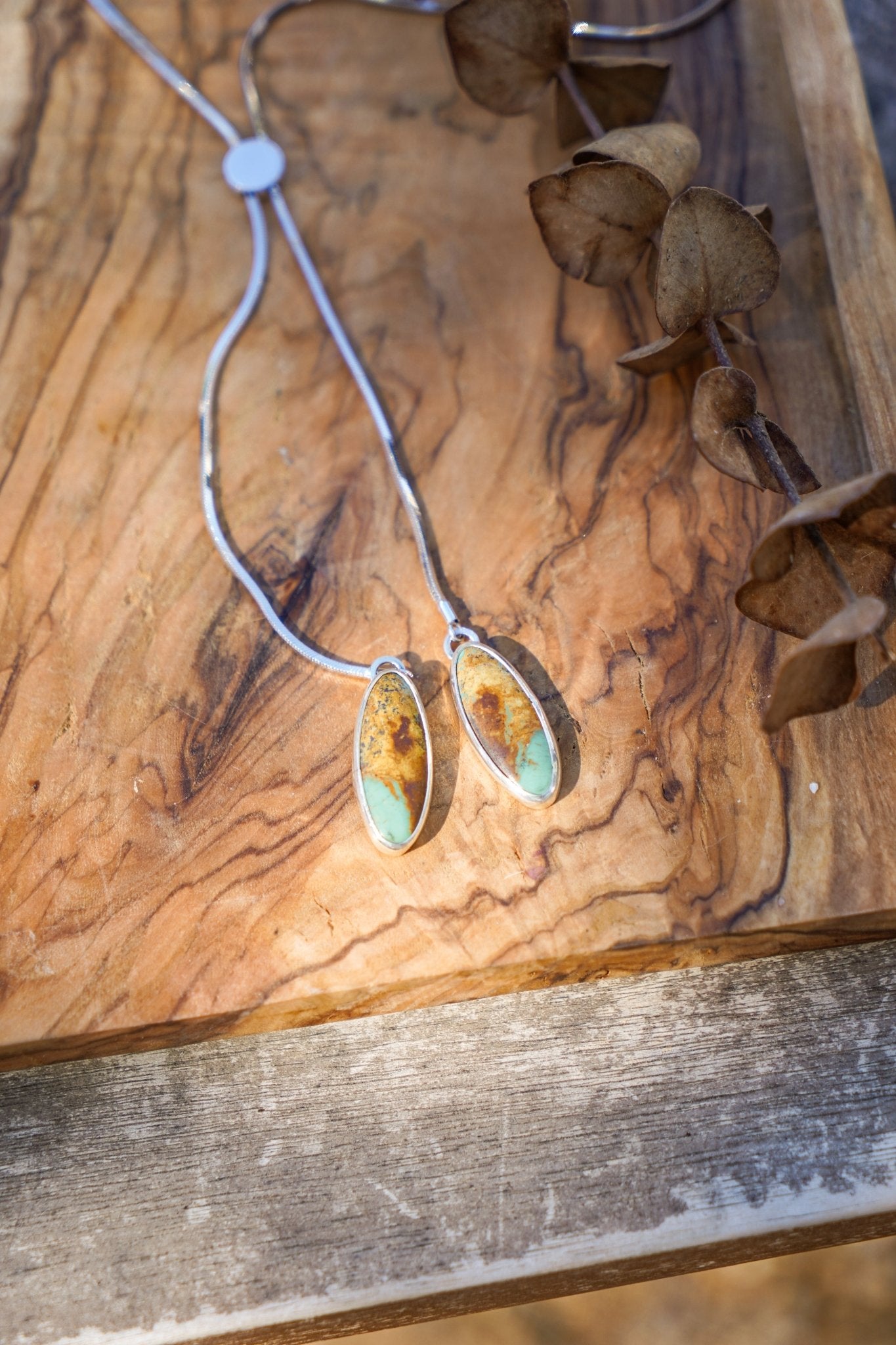 Wilding Bolo in Royston Turquoise - Golden Road Crafted