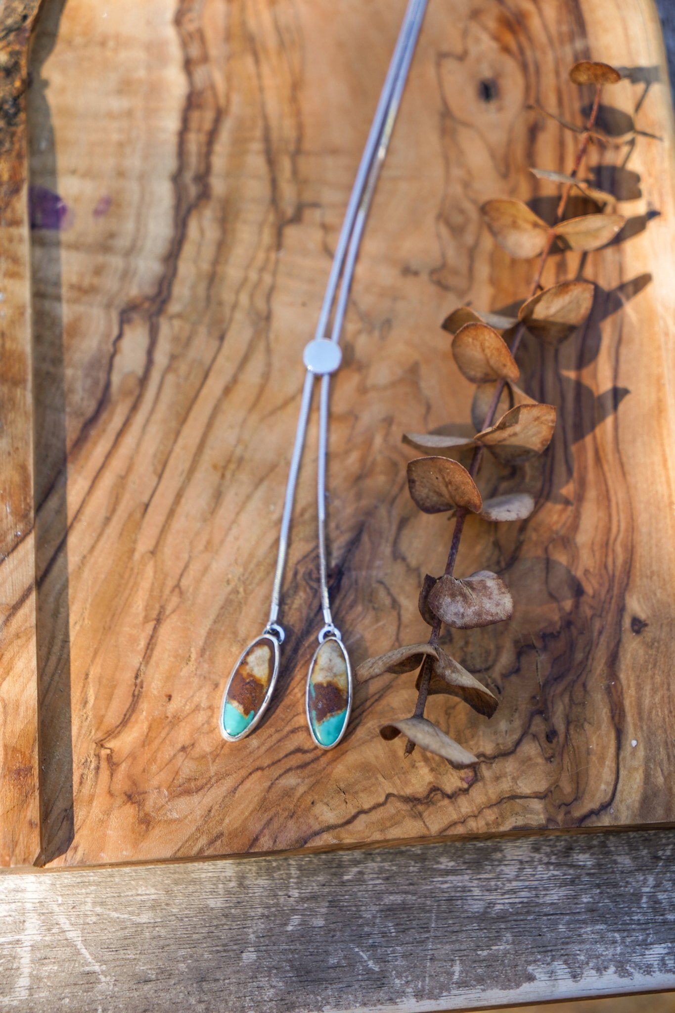 Wilding Bolo in Royston Turquoise - Golden Road Crafted