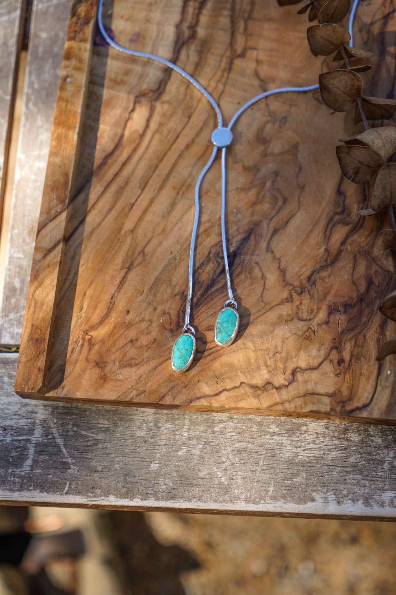 Wilding Bolo in Royston Turquoise - Golden Road Crafted
