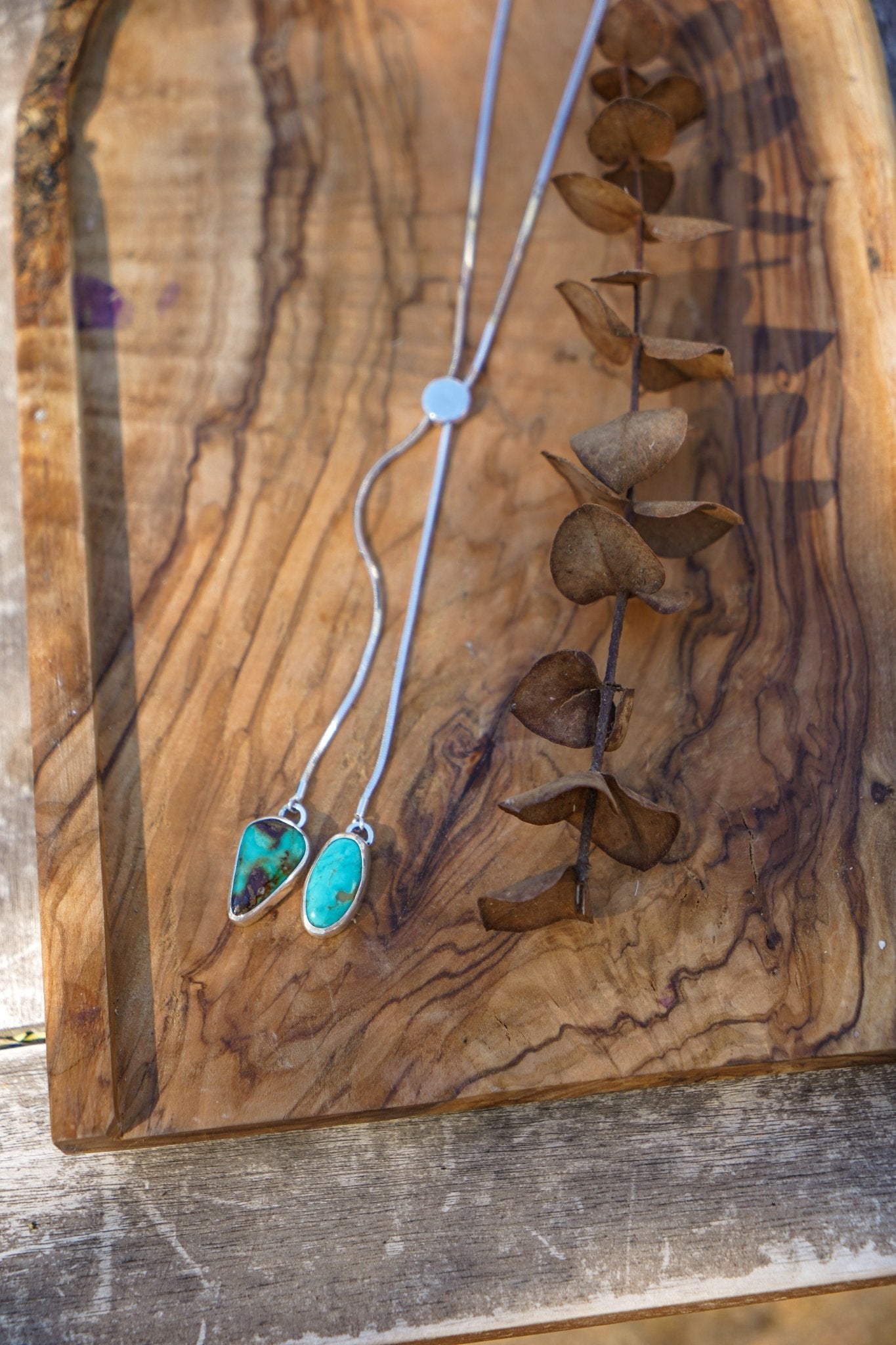 Wilding Bolo in Royston Turquoise - Golden Road Crafted