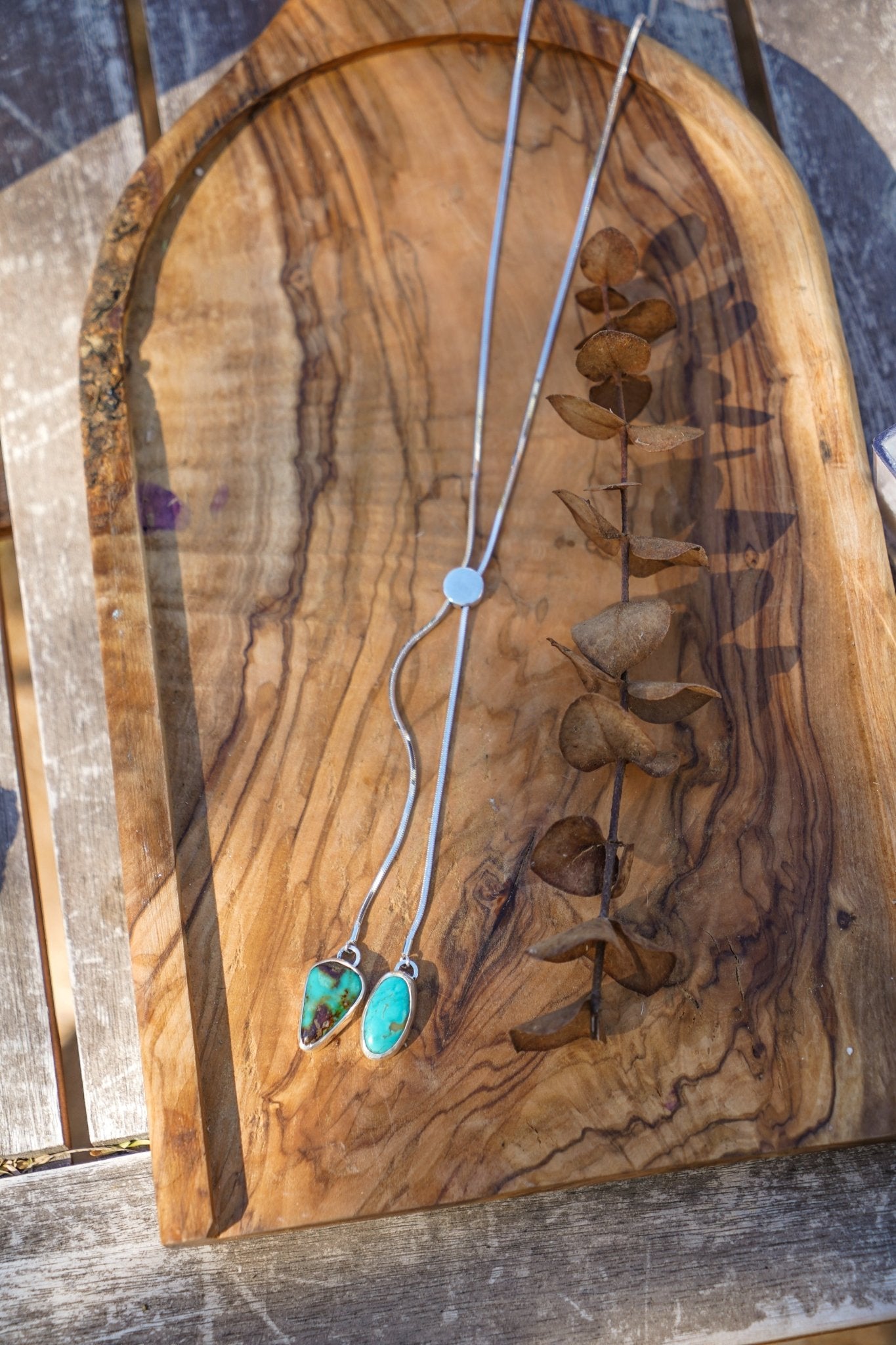 Wilding Bolo in Royston Turquoise - Golden Road Crafted