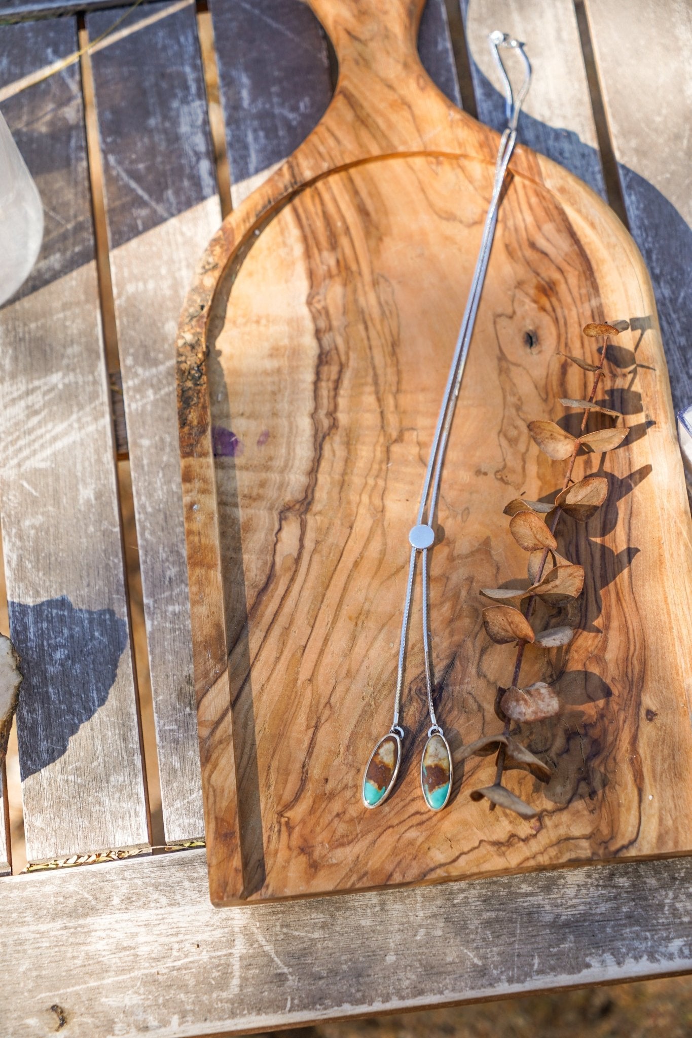 Wilding Bolo in Royston Turquoise - Golden Road Crafted