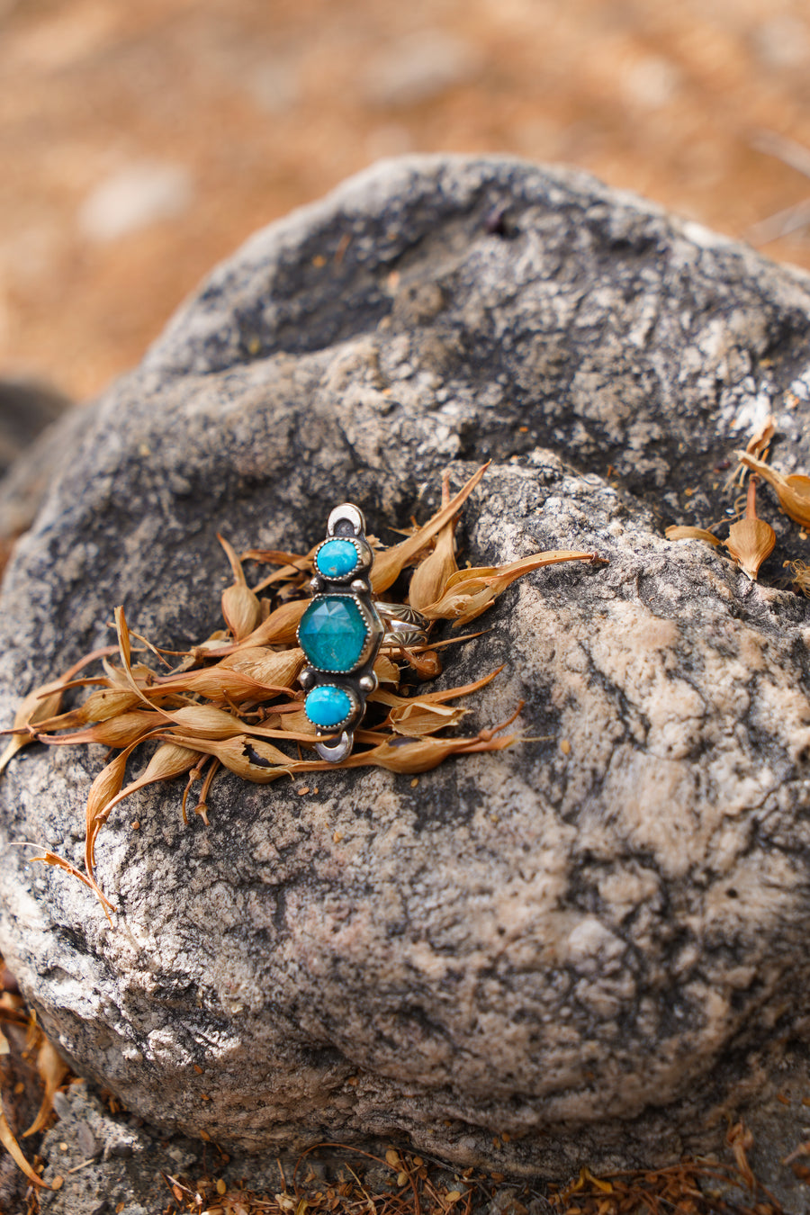 Himalayan Crystal and Neon Apatite Doublets w/ Blue Ridge Turquoise (Size 6)