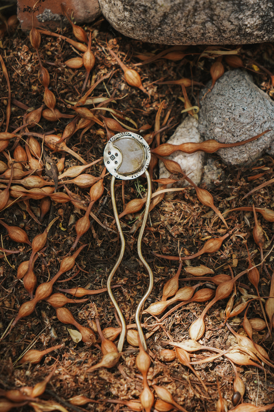Mojave Hair Fork in Citrine