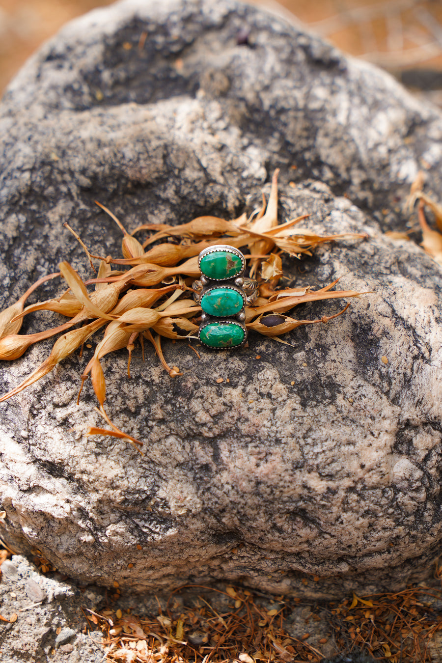 The Cairn Ring in Emerald Valley Turquoise (Size 6.5)