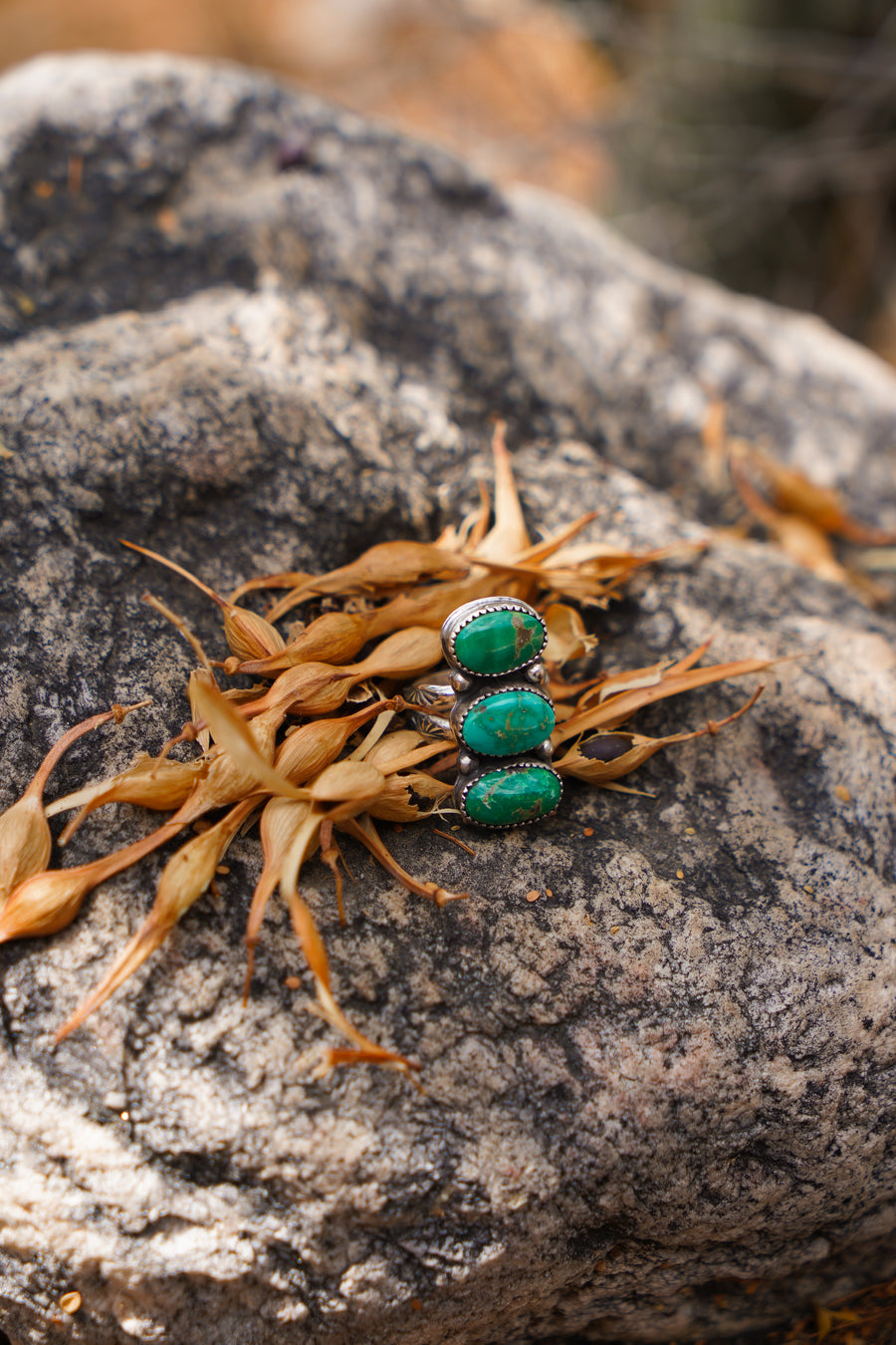 The Cairn Ring in Emerald Valley Turquoise (Size 6.5)