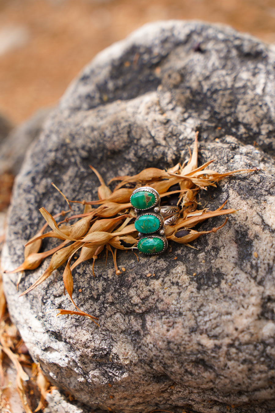 The Cairn Ring in Emerald Valley Turquoise (Size 6.5)