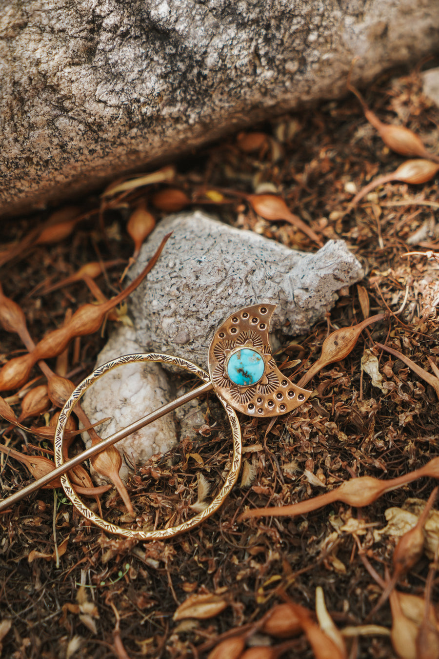 The Wanderer Hair Pin in Ithaca Peak Turquoise