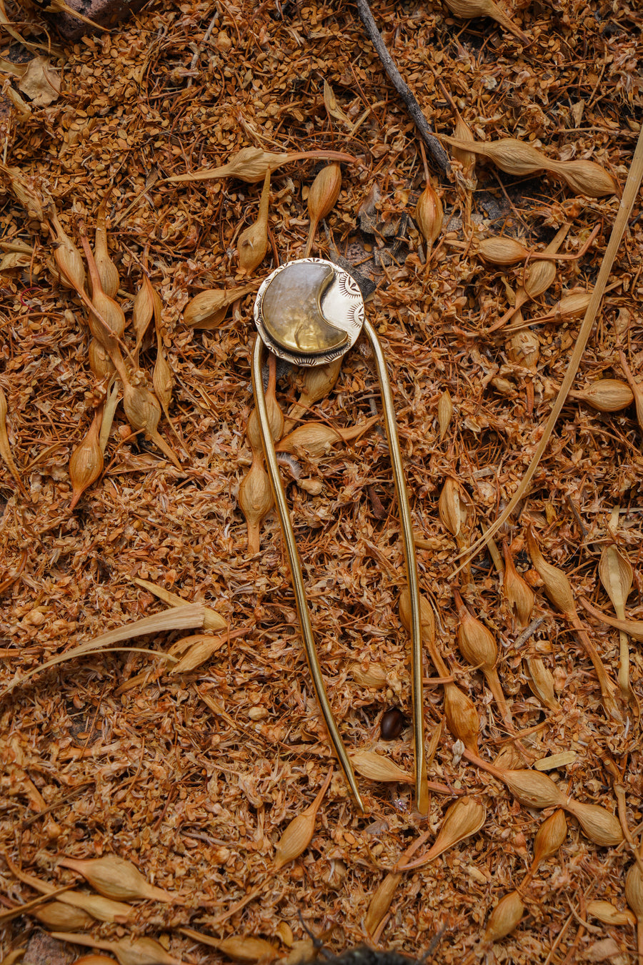 Mojave Hair Fork in Citrine