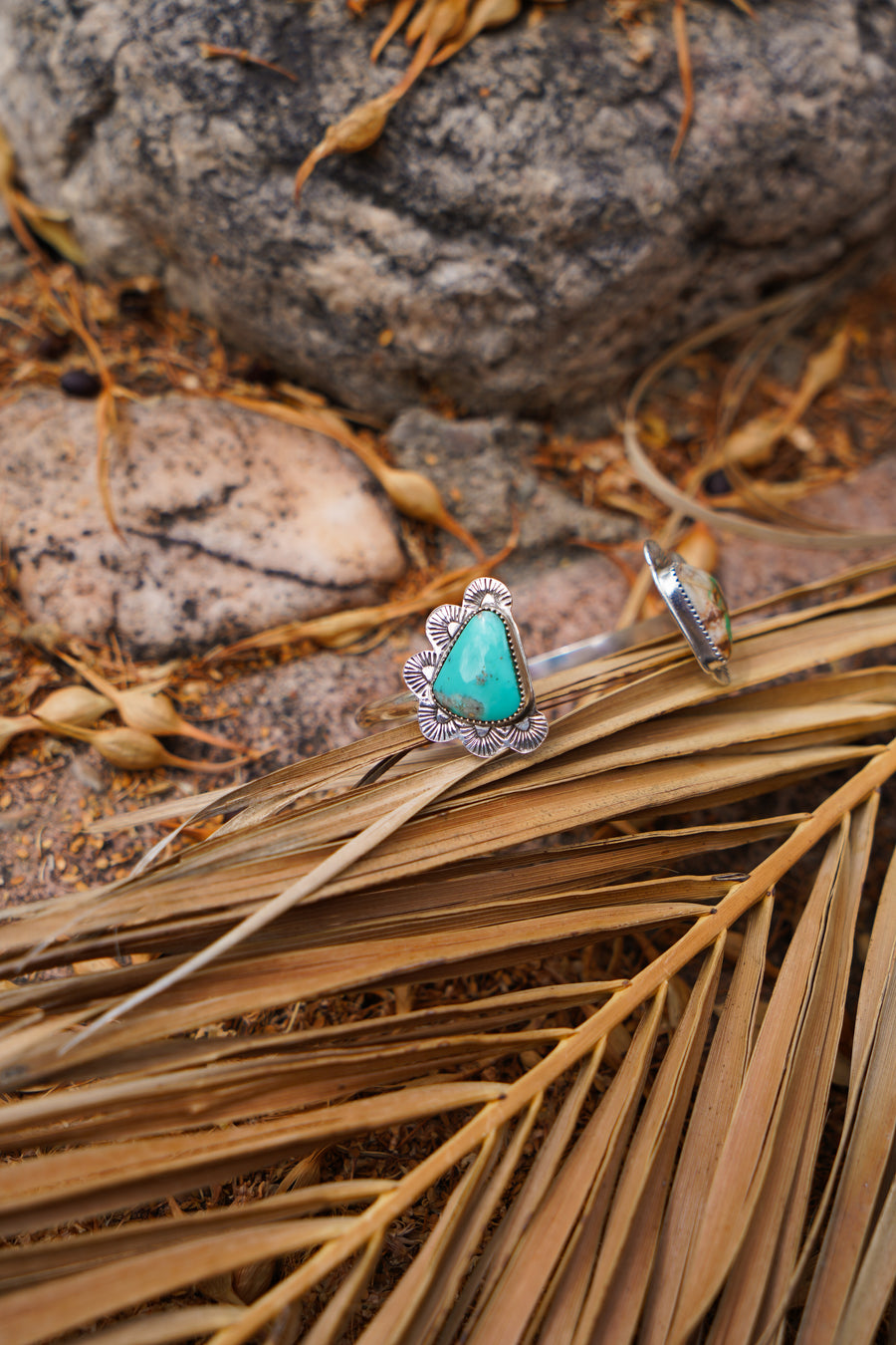 The Canyon Wrap Cuff in STB Sonoran & Royston Ribbon Turquoise