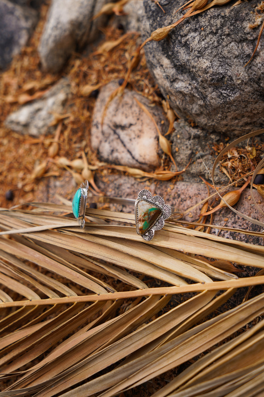 The Canyon Wrap Cuff in STB Sonoran & Royston Ribbon Turquoise