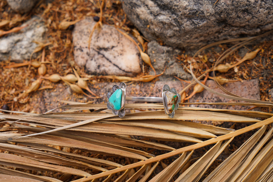 The Canyon Wrap Cuff in STB Sonoran & Royston Ribbon Turquoise
