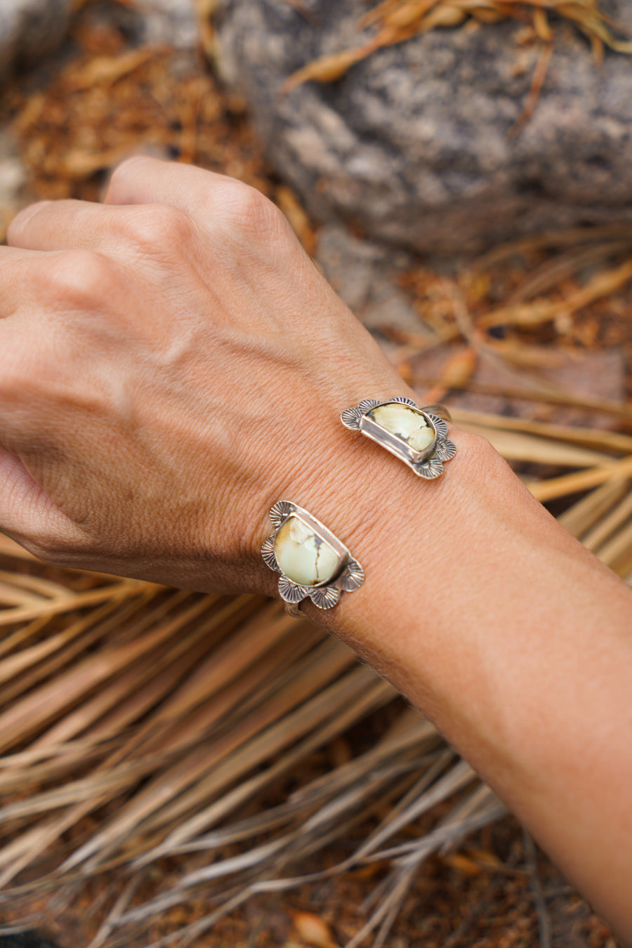 The Canyon Wrap Cuff in Treasure Mountain Turquoise