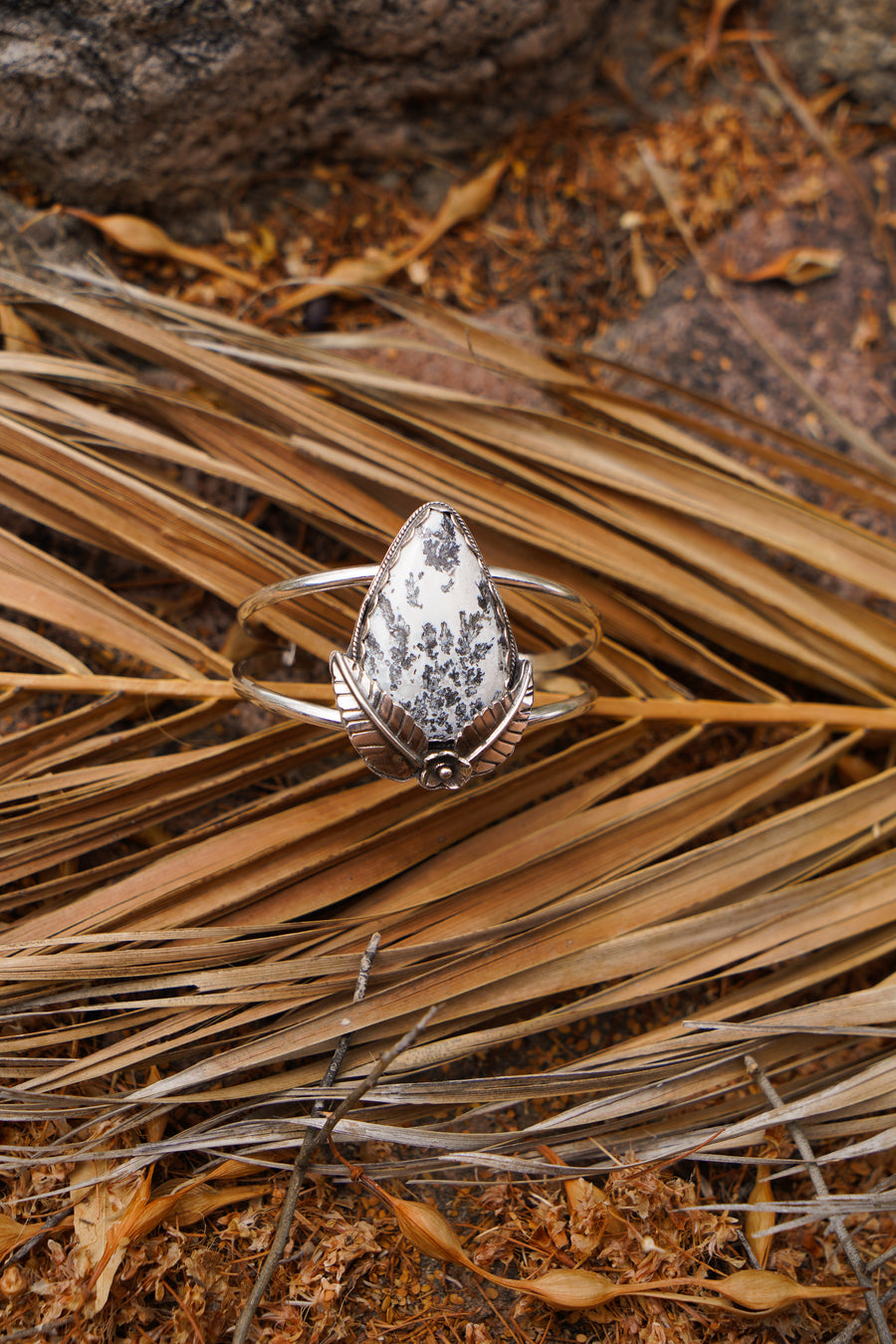 Dendritic Agate Statement Cuff