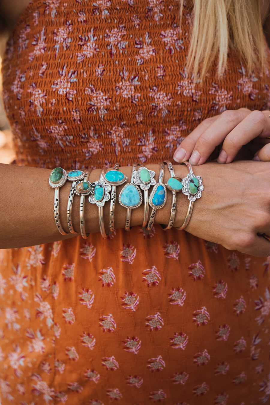 Stacking Cuff with Blue Ridge Turquoise