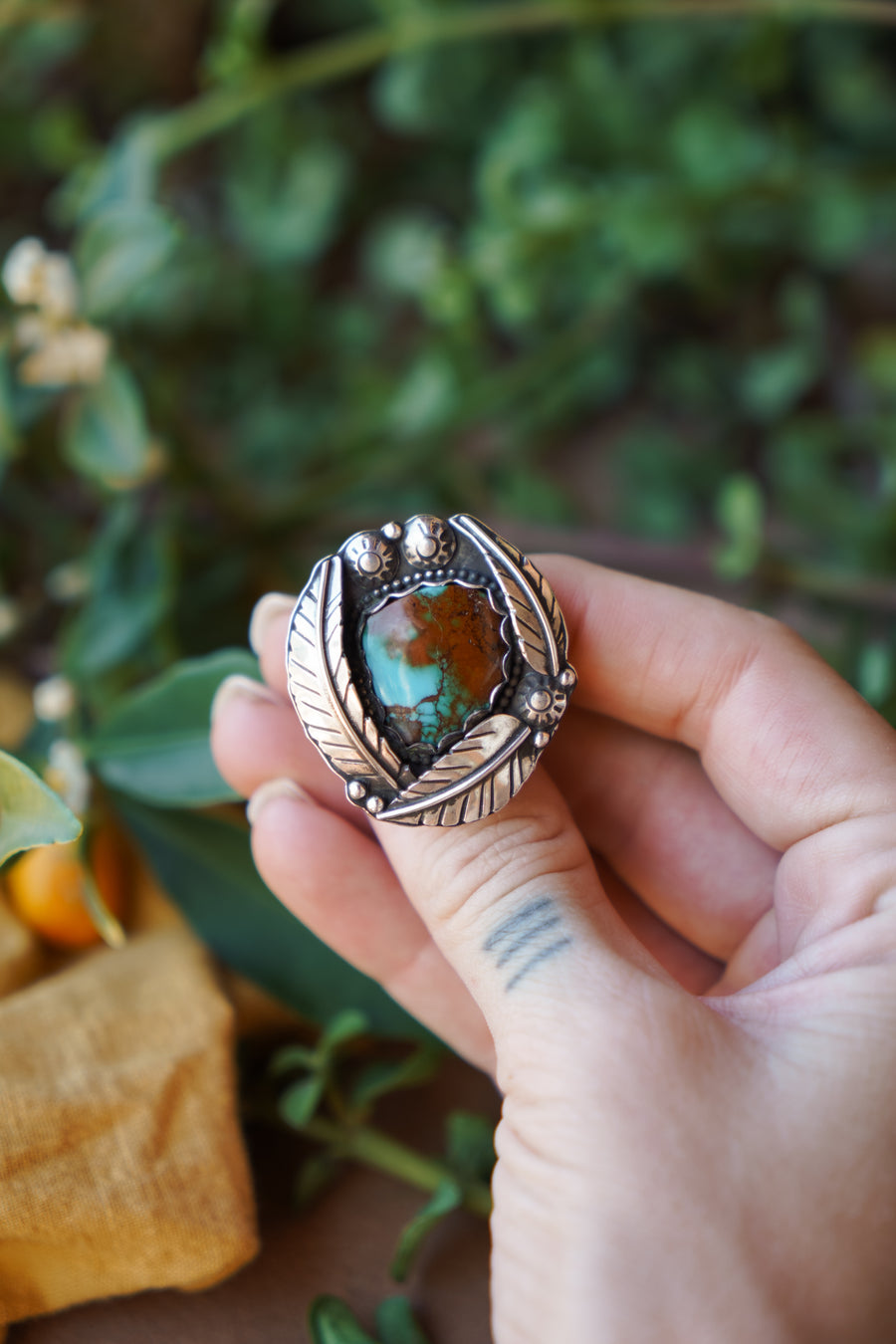 Leaf Statement Ring (size 6.25)