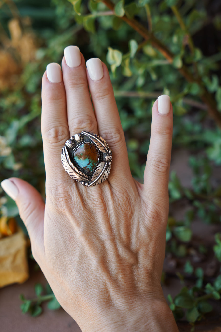 Leaf Statement Ring (size 6.25)