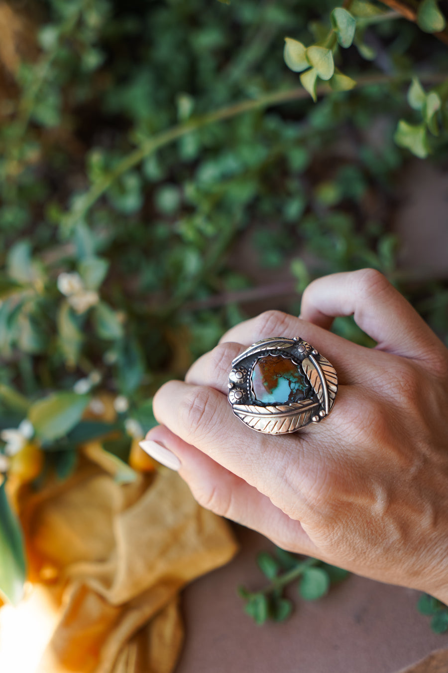 Leaf Statement Ring (size 6.25)