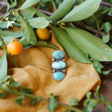 The Cairn Ring with White Water Turquoise  (size 7)