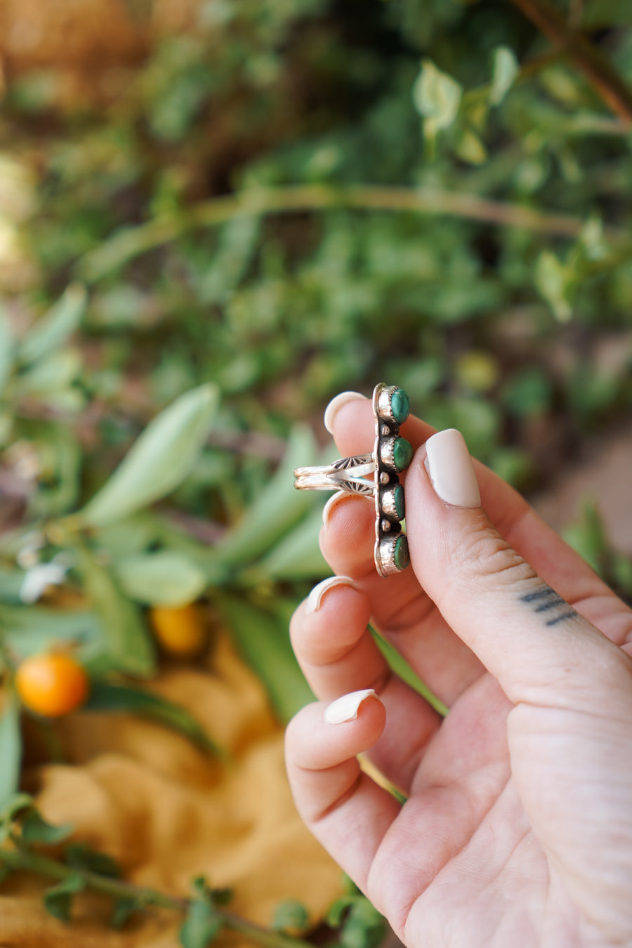 The Cairn Ring with Emerald Valley (size 7)