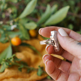 Clear Crystal Quartz Bolt Ring (size 10)